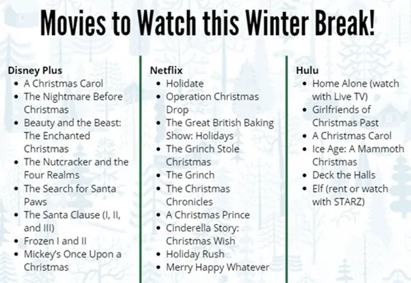 Holiday movies available on streaming services